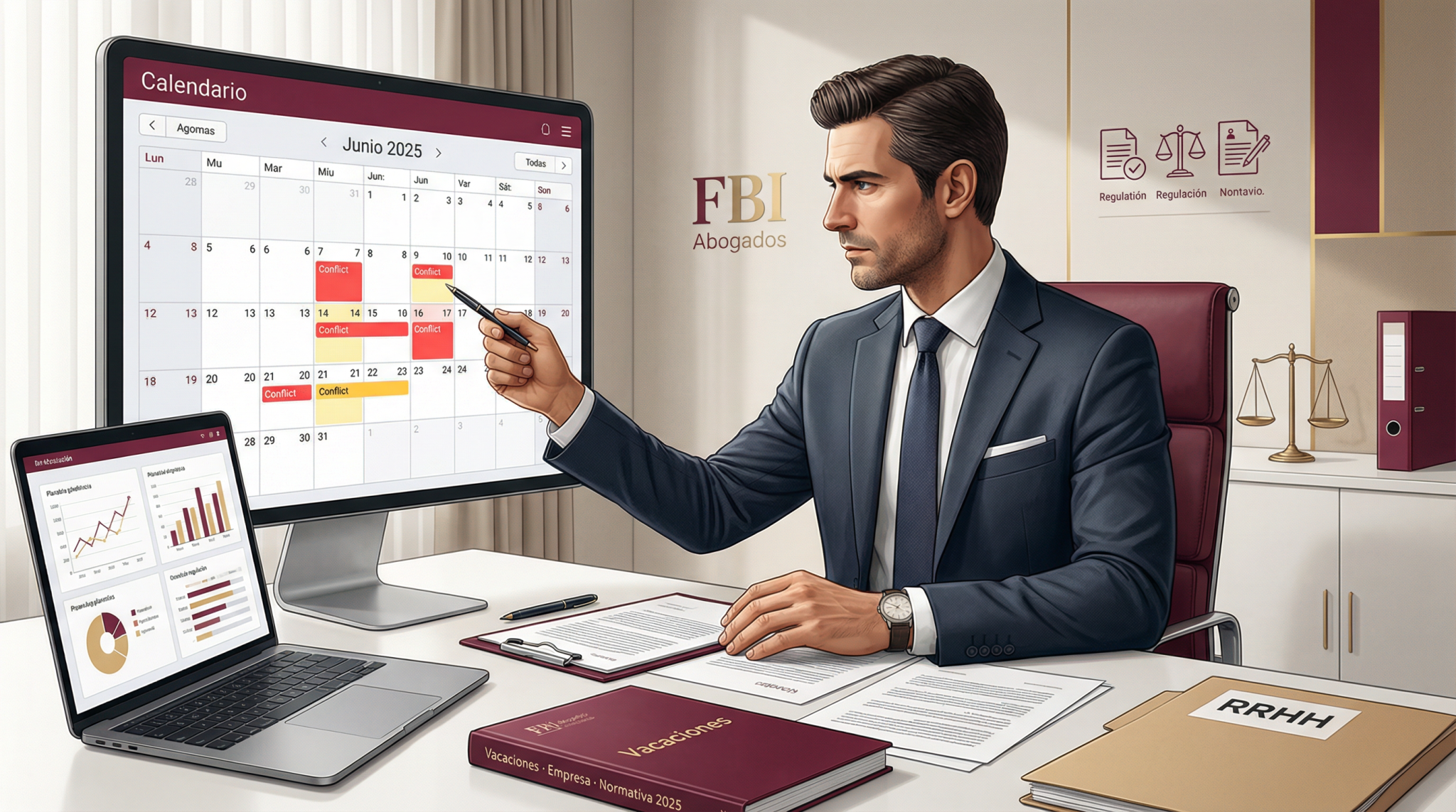 Problemas con la gestion de vacaciones en empresas - asesoramiento laboral FBI Abogados